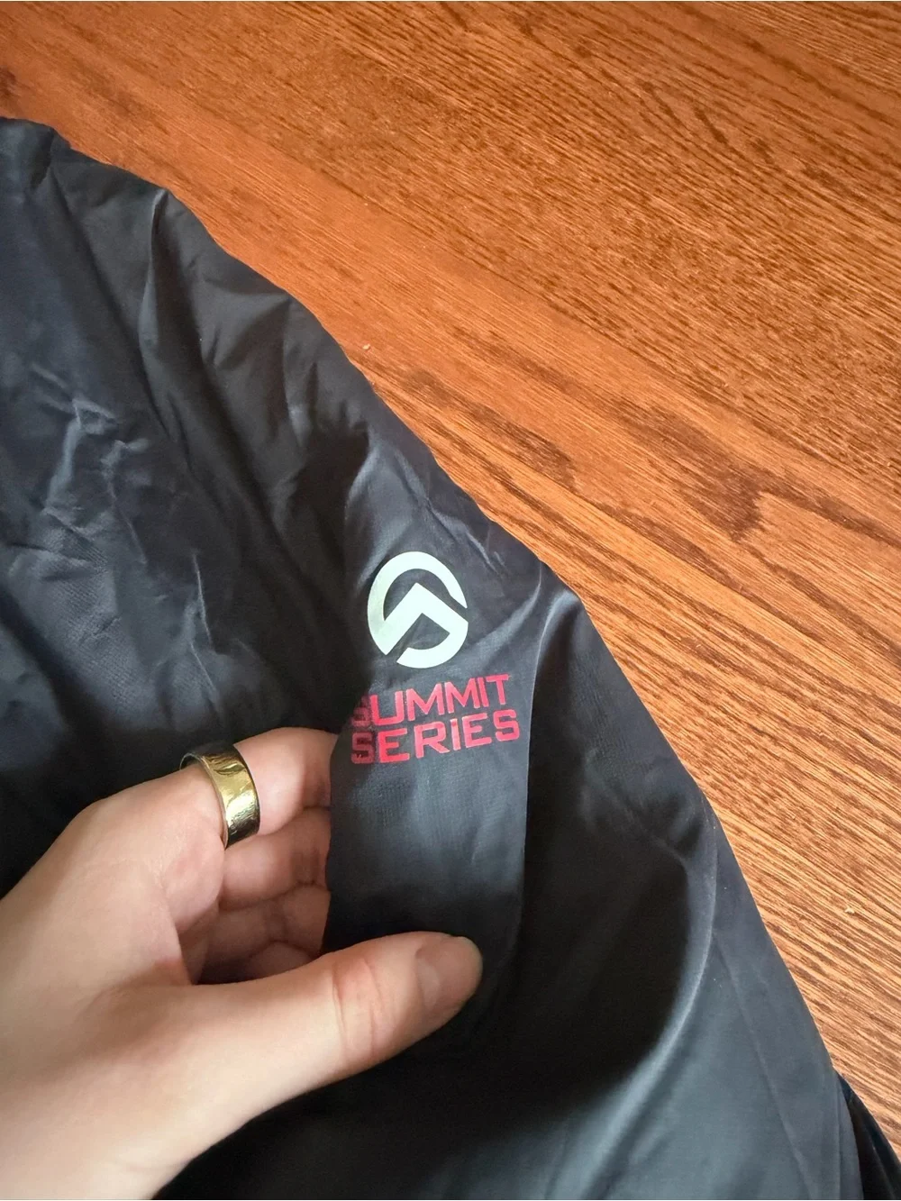The North Face Men's Black Hooded Puffer Jacket Summit Series Size M